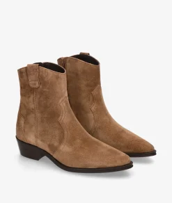 Botines Alpe 2548 en serraje taupe