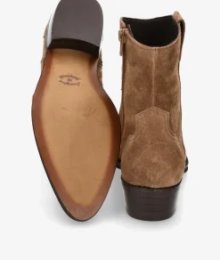 Botines Alpe 2548 en serraje taupe