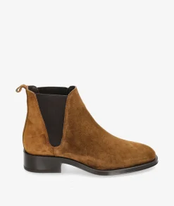 Botines Alpe 2349 en serraje cuero