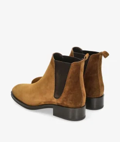 Botines Alpe 2349 en serraje cuero