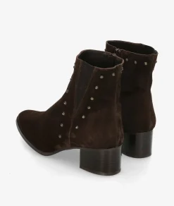 Botines bloom&you MEGAN en serraje marrón