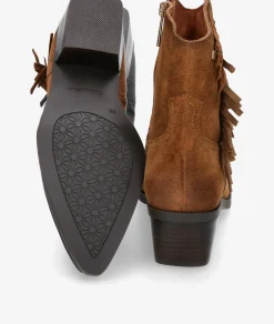 Botines Carmela 162663 en serraje cuero