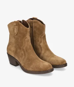 Botines EVA PARIS 27976 en serraje cuero