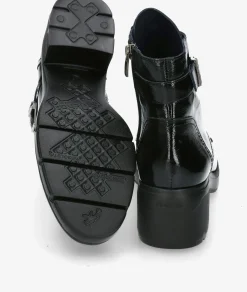 Botines Fluchos F2107 en charol negro