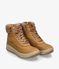 Botines Imac 658478 en nobuck camello