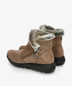 Botines Imac 856391 en serraje taupe