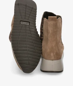 Botines Imac 858261 en serraje taupe