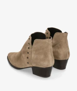 Botines Kénnebec 954 TACHAS en serraje taupe