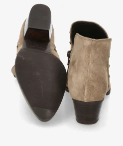 Botines Kénnebec 954 TACHAS en serraje taupe