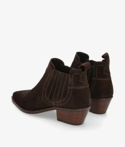 Botines LOL KORA 7231 en serraje marrón