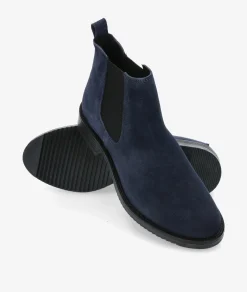 Botines pabloochoa.shoes 34779-R en serraje azul