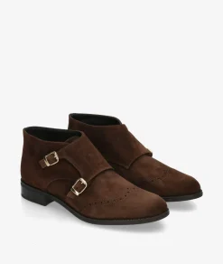 Botines pabloochoa.shoes 30704 en serraje marrón