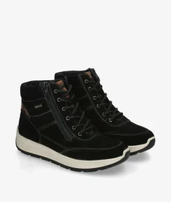 Botines St. Gallen SOFI-02 en serraje negro