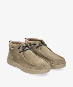 Botines Walk in Pitas GARDA en serraje taupe