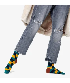 Calcetínes unisex HAPPY SOCKS JFO01-7300 en verde