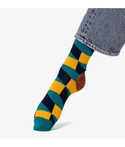 Calcetínes unisex HAPPY SOCKS JFO01-7300 en verde