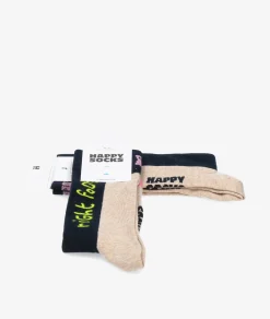 Calcetínes unisex HAPPY SOCKS P000071 en beige