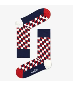 Calcetínes unisex HAPPY SOCKS FIO01-6550 en rojo
