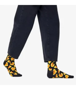 Calcetínes unisex HAPPY SOCKS PLS01-6300 en negro