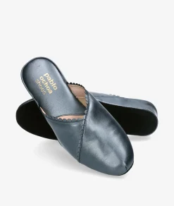 Chinela KOSMA 6558 en jeans metalizado