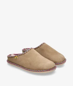 Chinela Nordikas 2090 en serraje taupe