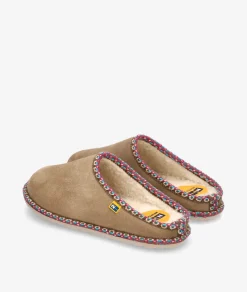 Chinela Nordikas 2090 en serraje taupe