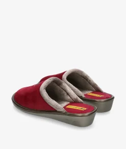 Chinela Nordikas 238-O/8 en serraje burdeos