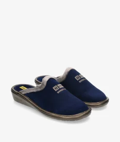 Chinela Nordikas 238-O/8 en serraje azul
