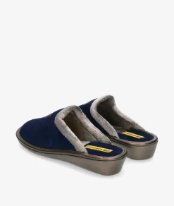 Chinela Nordikas 238-O/8 en serraje azul