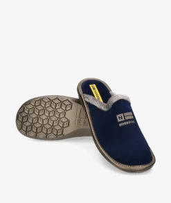 Chinela Nordikas 238-O/8 en serraje azul