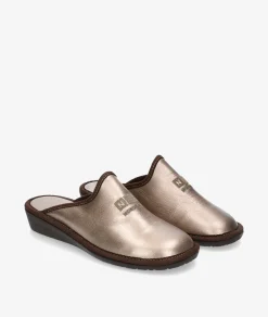 Chinela Nordikas 281-O/8F en taupe metalizado