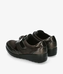 Deportivos DOCTOR CUTILLAS 45418 en taupe metalizado