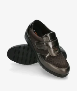 Deportivos DOCTOR CUTILLAS 45418 en taupe metalizado