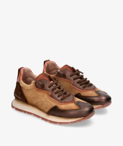 Deportivos Hispanitas CHI254312 en serraje taupe