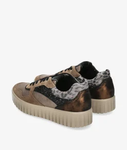 Deportivos Igi&Co 6680122 en serraje taupe