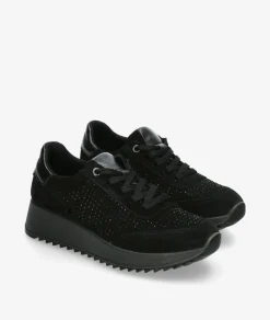 Deportivos Imac 858220 en serraje negro