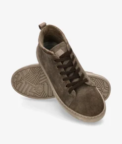 Deportivos Natural World 6721 en serraje kaki