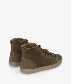 Deportivos Natural World 6220 en serraje kaki