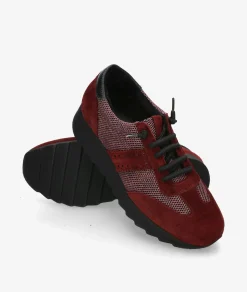 Deportivos pabloochoa.shoes GEO 20-BANDA PICADA en burdeos