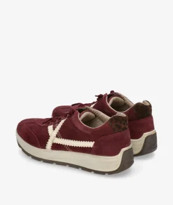 Deportivos St. Gallen SOFI-01 en serraje burdeos