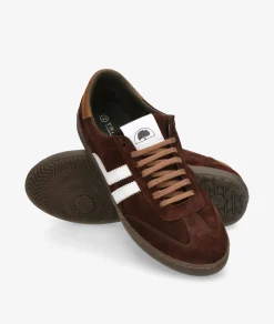 Deportivos Traveris 84896 en serraje marrón