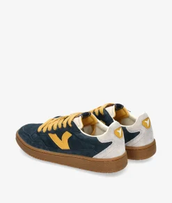 Deportivos Victoria 8806102 en serraje azul