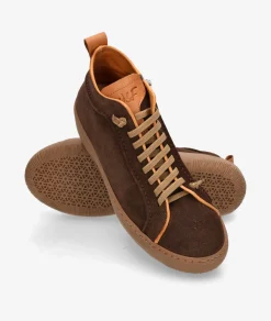 Deportivos Walk & Fly EST-03-104 en serraje marrón