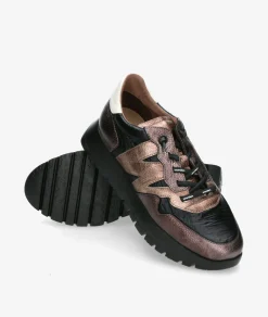 Deportivos Wonders A-2491 en negro