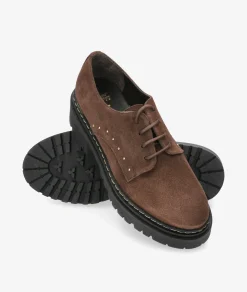 DOBLE PISO Kénnebec 684 TACHITAS en serraje marrón