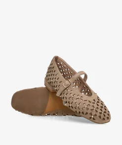 Merceditas pabloochoa.shoes SR1582 en serraje taupe