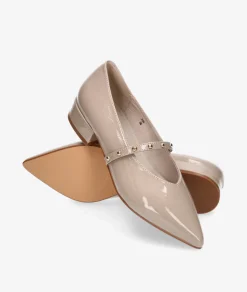 Merceditas Stephen Allen K19123-29 PAN en charol taupe