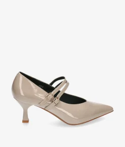 Merceditas Stephen Allen SELENE 3699-7 en charol taupe