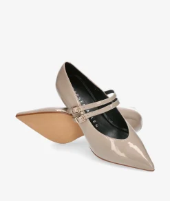 Merceditas Stephen Allen SELENE 3699-7 en charol taupe