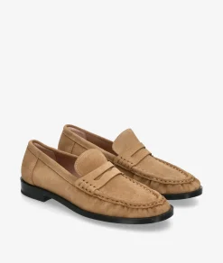 Mocasines bloom&you MARTINA en serraje taupe